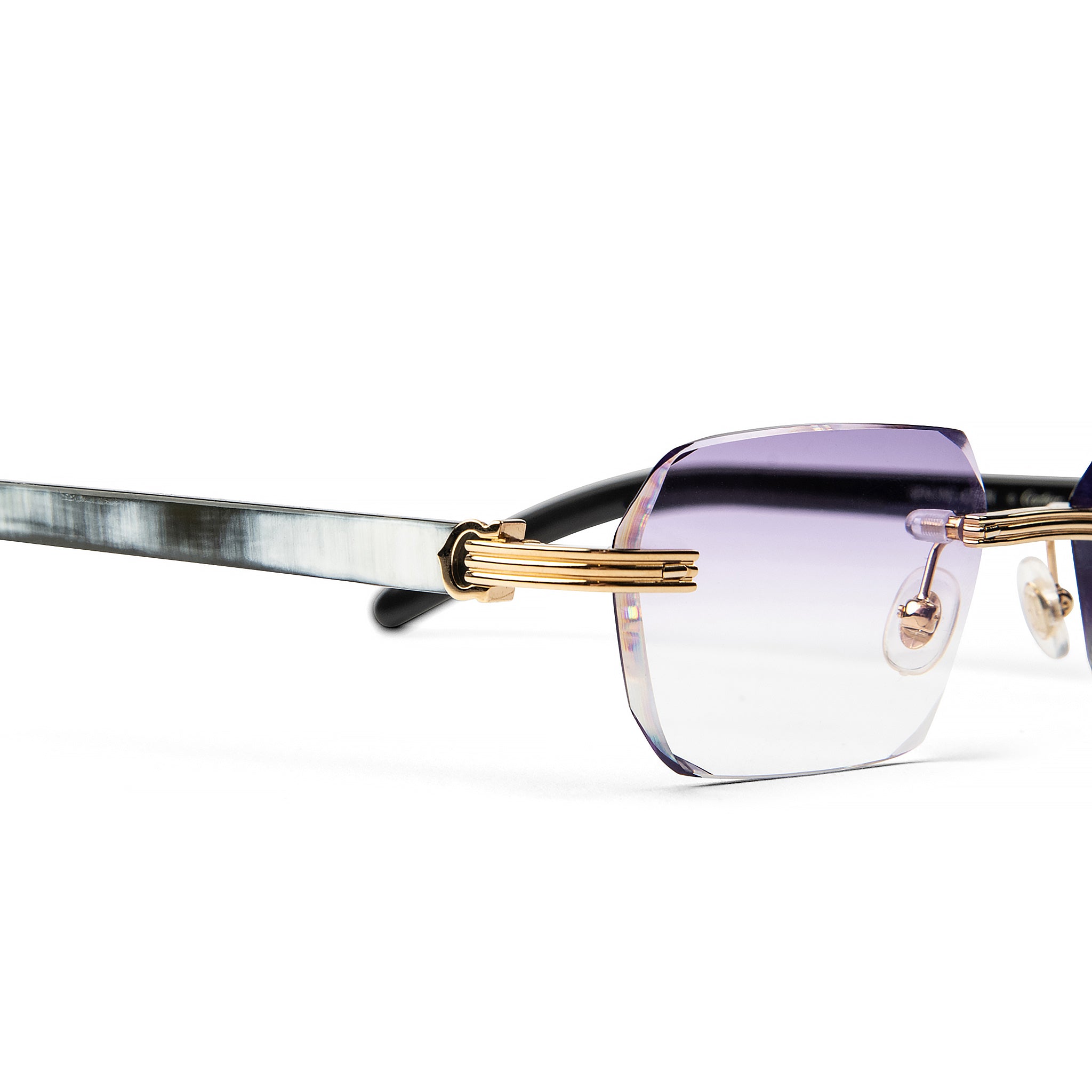 Image of Cartier Eyewear Custom CT0286O-003 Premiere De Cartier Rimless Sunglasses